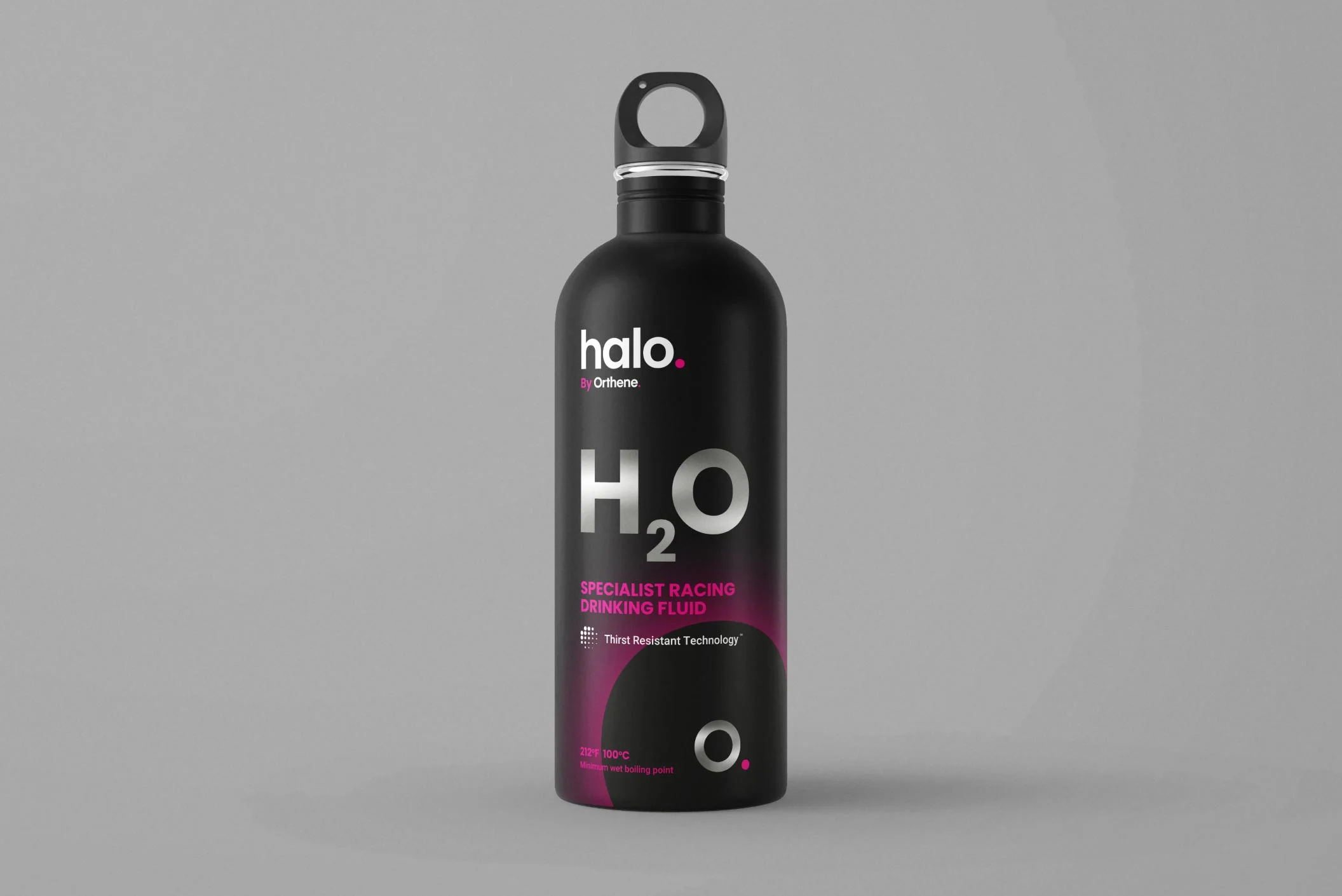 Halo bottle with top