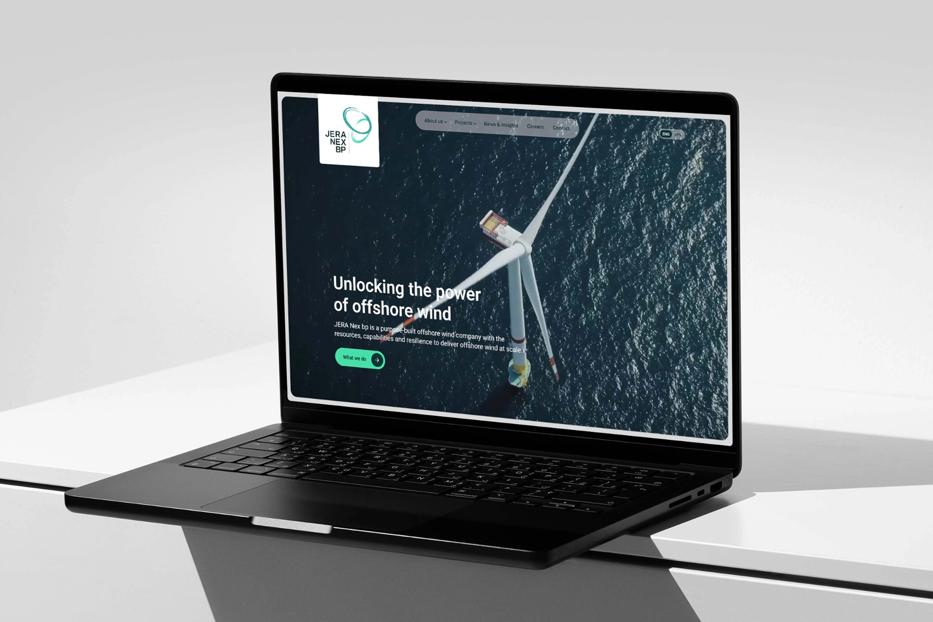 jnbp website displayed on an open laptop