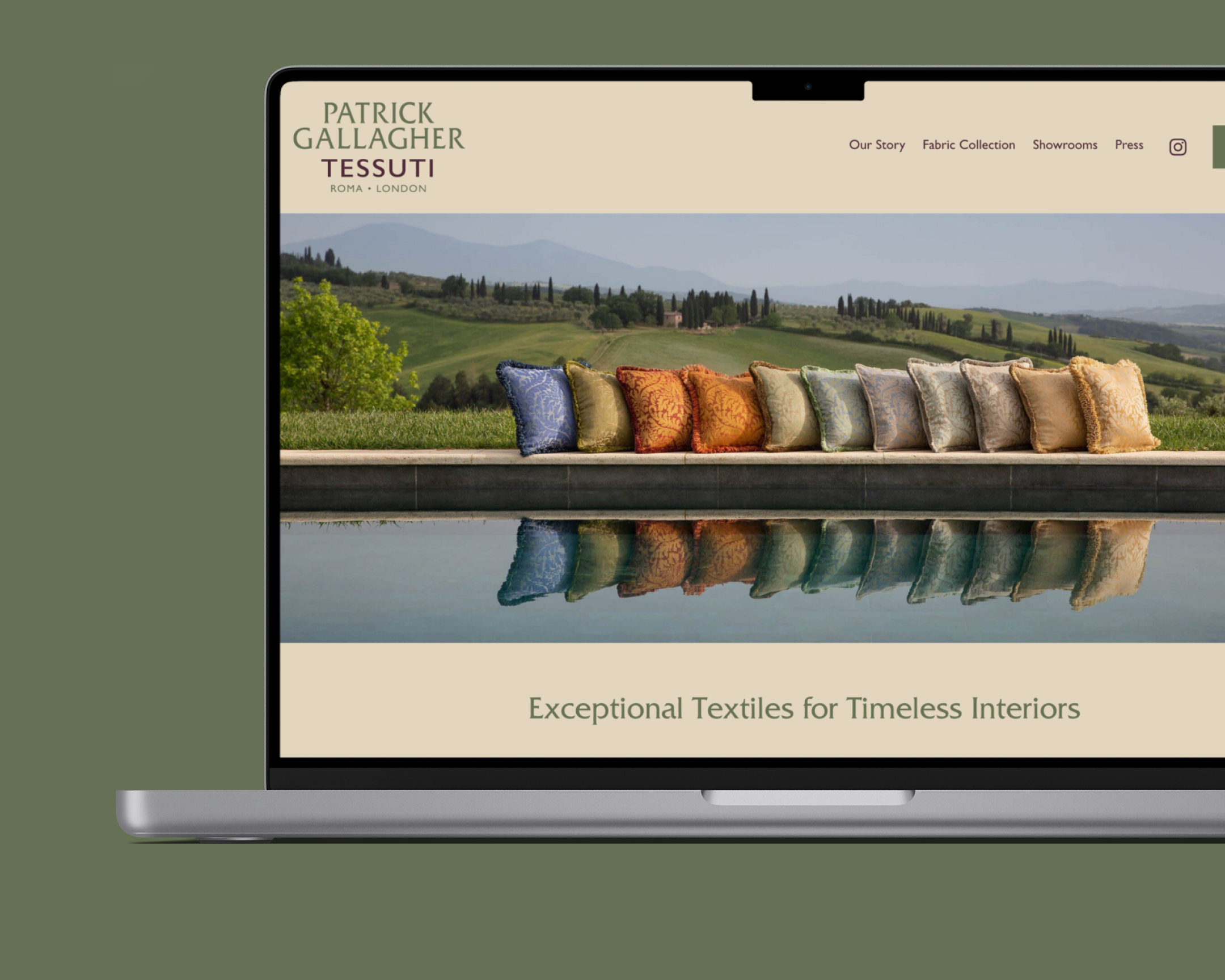 Tessuti Website Display