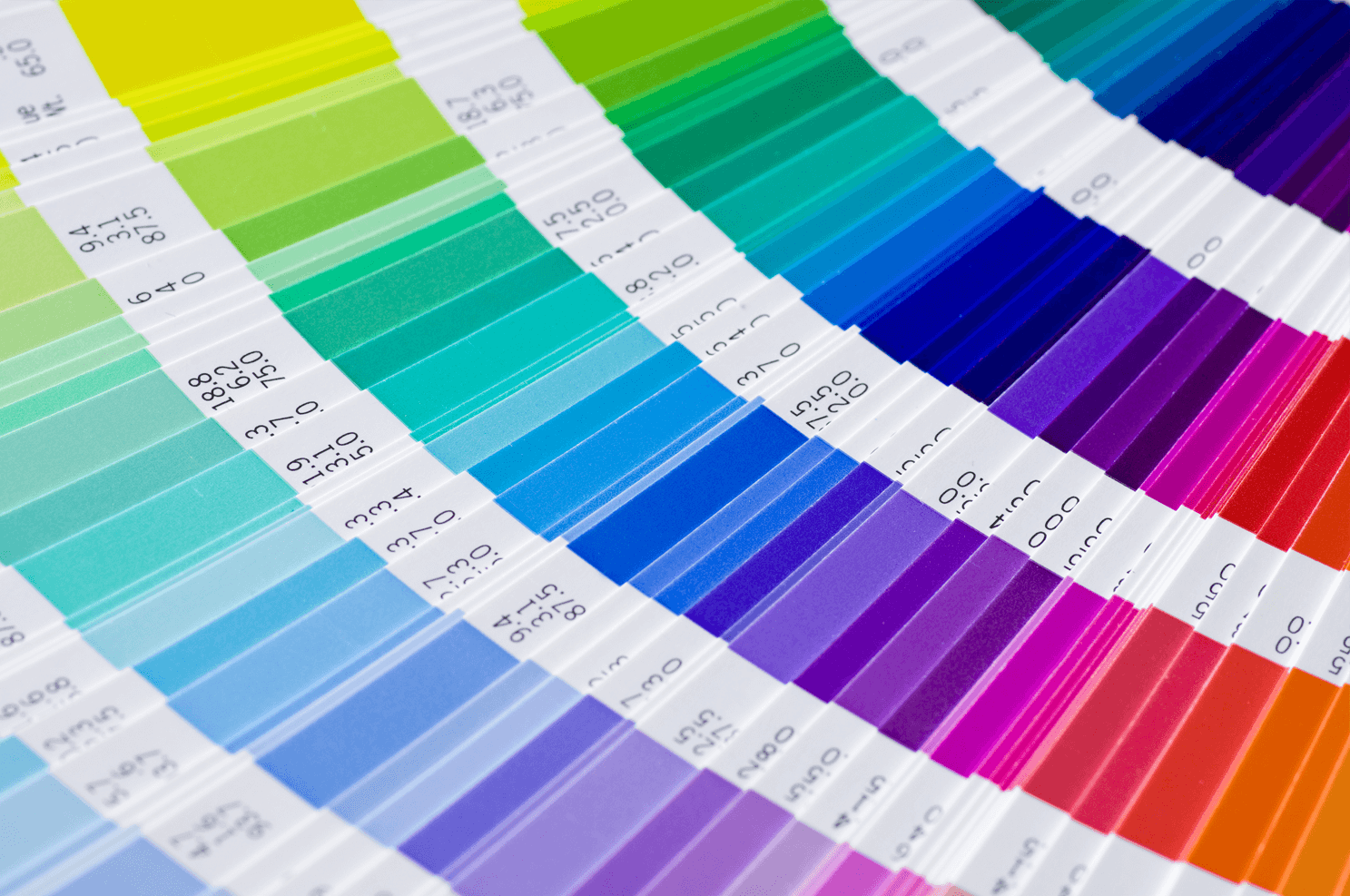 Printed colourful paper