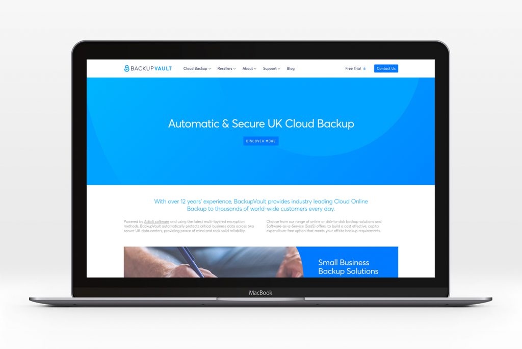 Doubling new business enquiries for BackupVault